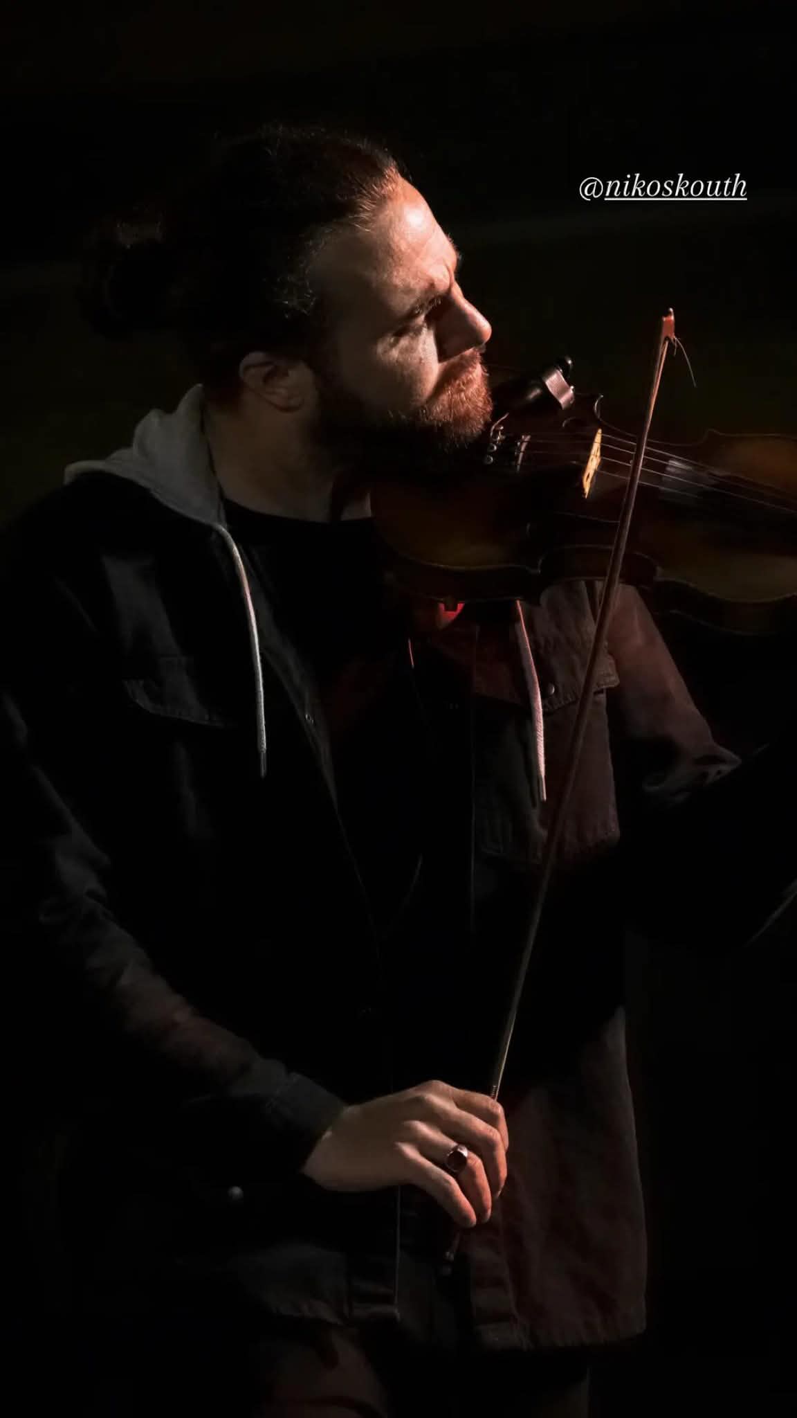 Violin performance at event