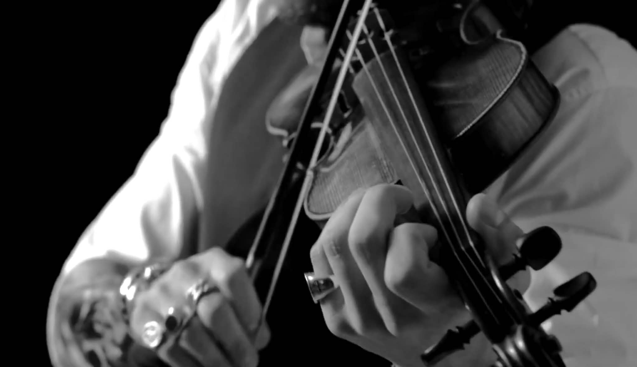 Nick Kouthouris with violin